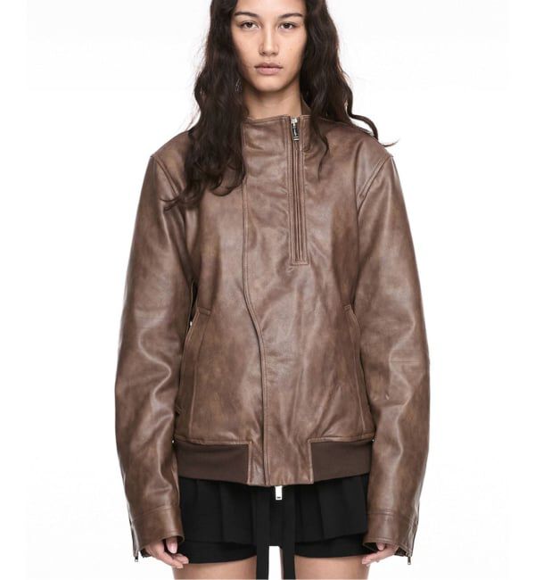 【エディフィス/EDIFICE】 【Geek Office / ギークオフィス】NACHE / ナチェ RIDER LEATHER SHEARLING JACKET