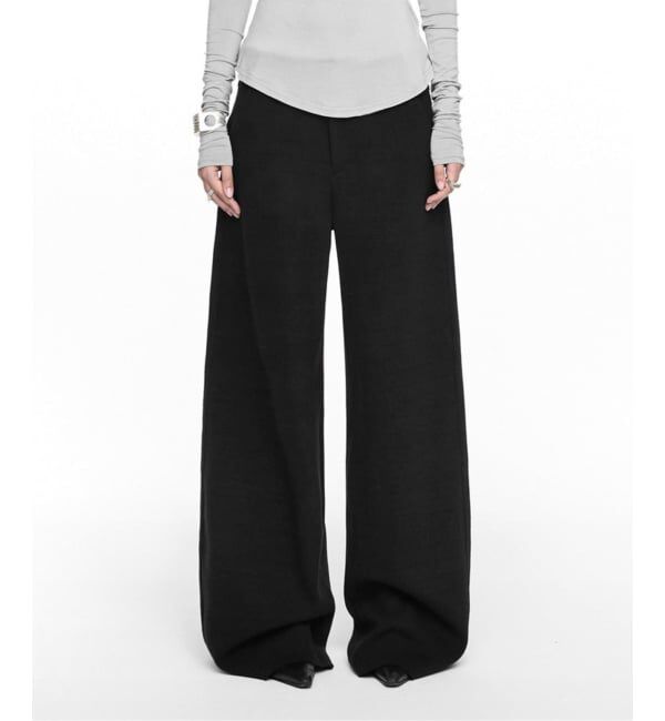 【エディフィス/EDIFICE】 【Geek Office / ギークオフィス】NACHE / ナチェ BASIC KNIT WIDE PANTS
