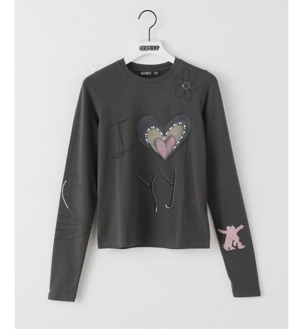 メンズファッションオススメ|【エディフィス/EDIFICE】 【Geek Office / ギークオフィス】OPEN YY Knitted BEADED I LOVE YY TEE