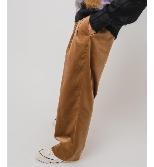 モテ系メンズファッション|【エディフィス/EDIFICE】 E.PONTOGLIO VELVET バギー パンツ