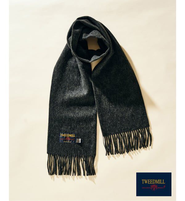 【エディフィス/EDIFICE】 TWEEDMILL / ツイードミル LAMBSWOOL STOLE