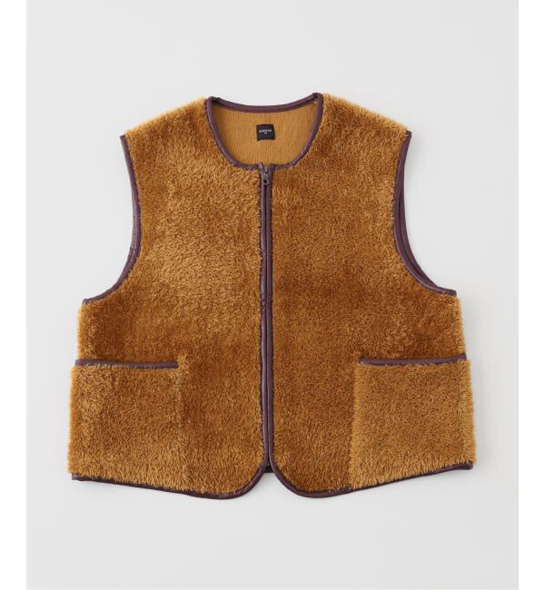 モテ系メンズファッション|【エディフィス/EDIFICE】 パイピング ファー ベスト