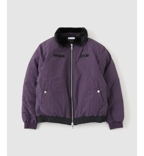 人気メンズファッション|【エディフィス/EDIFICE】 WOKE EDGE / ウォークエッジ FUR COLLAR CHECKERED DOWN JKT