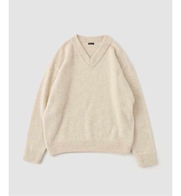 【エディフィス/EDIFICE】 ETS.MATERIAUX(マテリオ) シャギー Vネック ニット