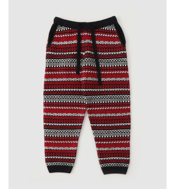 メンズファッションの一押し|【エディフィス/EDIFICE】 WM(ホワイトマウンテニアリング) FAIR ISLE ZIP KNIT PANTS