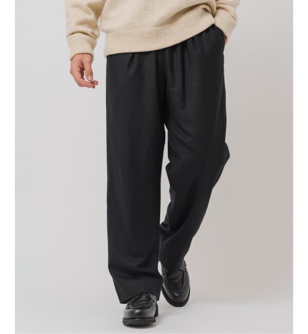 人気メンズファッション|【エディフィス/EDIFICE】 サキソニー 1タック イージーパンツ