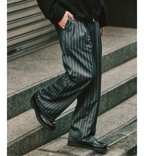 ファッションメンズなら|【エディフィス/EDIFICE】 TRツイル ワイドイージーパンツ 