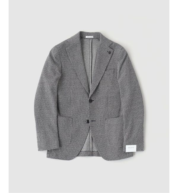 人気メンズファッション|【エディフィス/EDIFICE】 BRERAS (ブレラス) 別注 ジャージー ハウンドトゥース ジャケット