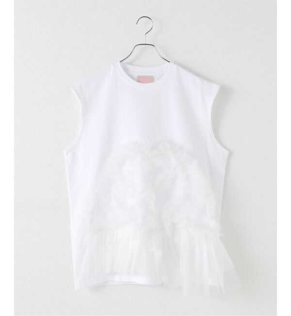 メンズファッションオススメ|【ジャーナルスタンダード/JOURNAL STANDARD】 【VIVIANO / ヴィヴィアーノ】Tulle Sleeveless T-Shirt:Tシャツ VW-SS25-CS01