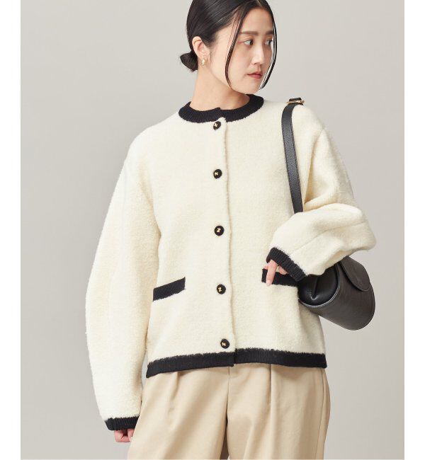 モテ系メンズファッション|【ジャーナルスタンダード/JOURNAL STANDARD】 《SP》【金子綾さん着用】バイカラーボアカーディガン