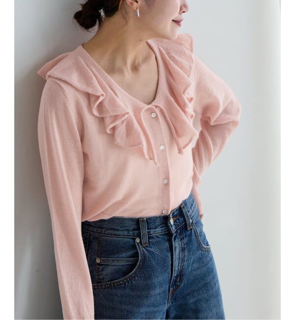 モテ系メンズファッション|【ジャーナルスタンダード/JOURNAL STANDARD】 シアーアルパカMIXフリルカーディガン