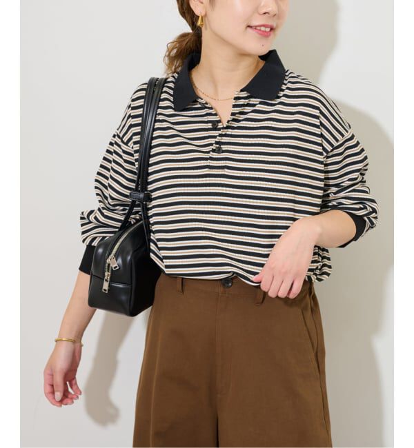 ファッションメンズのイチオシ|【ジャーナルスタンダード/JOURNAL STANDARD】 ワッフルボーダー襟付きプルオーバー