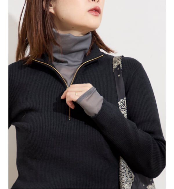 【ジャーナルスタンダード/JOURNAL STANDARD】 ハイゲージリブZIPプルオーバー