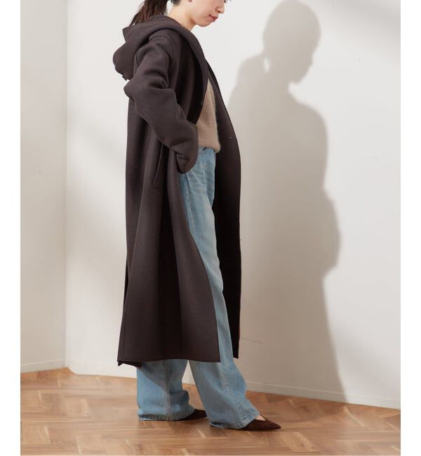 【ジャーナルスタンダード/JOURNAL STANDARD】 別注【HARRIS WHARF LONDON】Women hooded coat pressed woo：コート