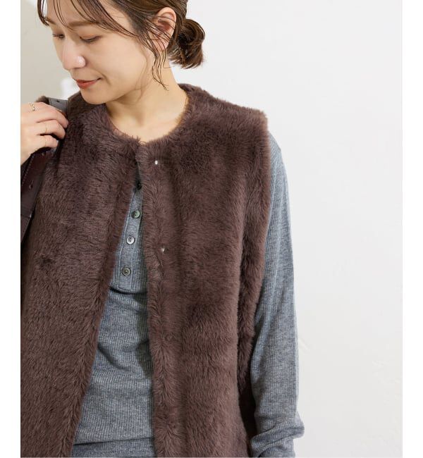 人気メンズファッション|【ジャーナルスタンダード/JOURNAL STANDARD】 《追加2》ダブルフェイスフェザークルーネックベスト