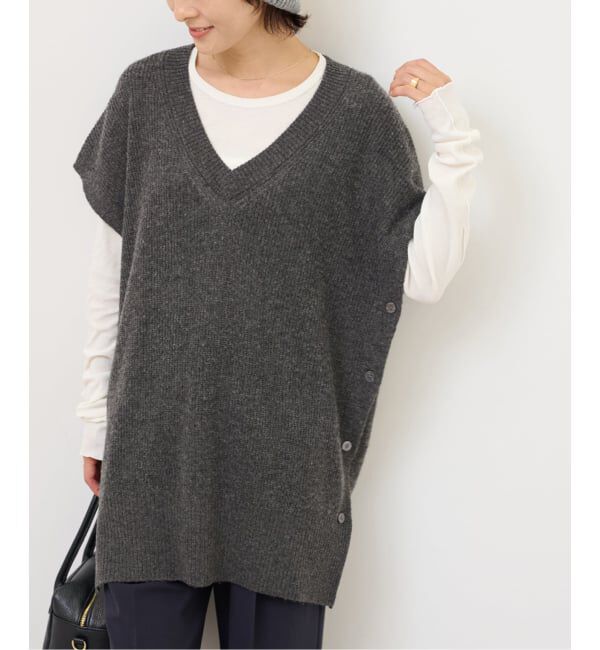 ファッションメンズなら|【ジャーナルスタンダード/JOURNAL STANDARD】 《予約》ウールカシミヤミックスポンチョベスト