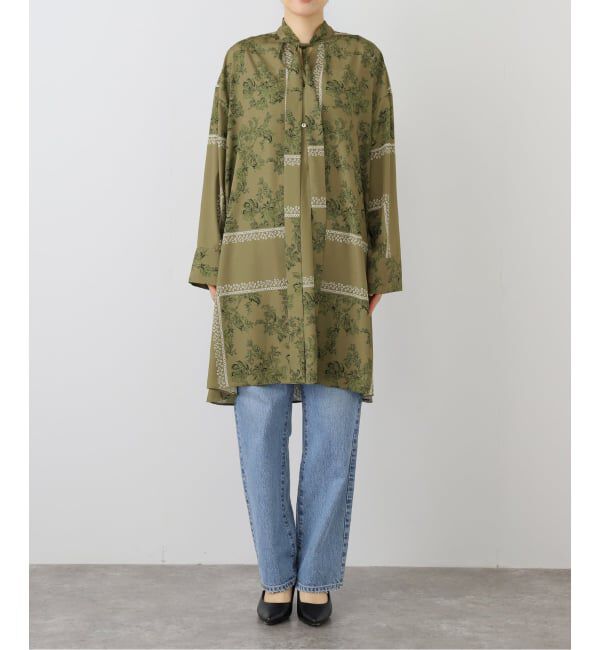 【ジャーナルスタンダード/JOURNAL STANDARD】 スカーフプリントボウタイワンピース