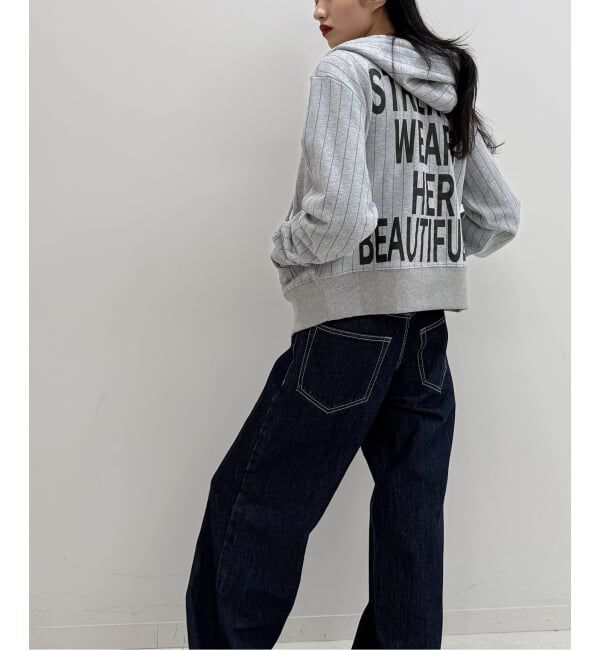 モテ系メンズファッション|【ジャーナルスタンダード/JOURNAL STANDARD】 《予約》ストライプビッグロゴフーディー