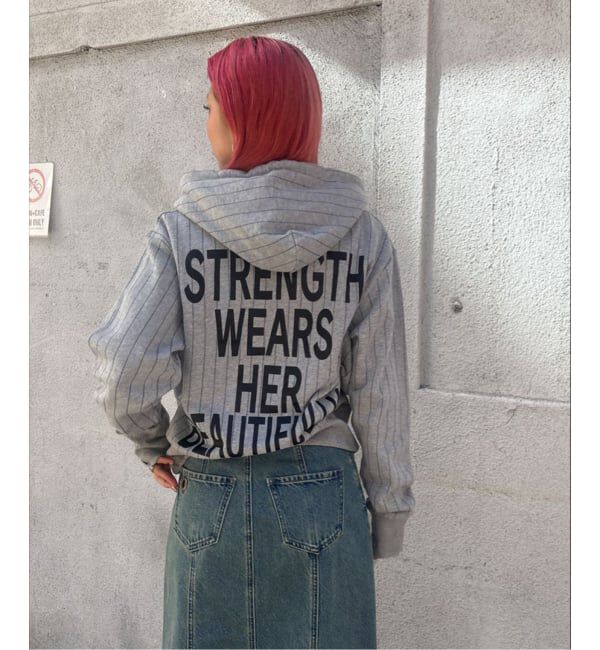 メンズファッションなら|【ジャーナルスタンダード/JOURNAL STANDARD】 ストライプビッグロゴフーディー