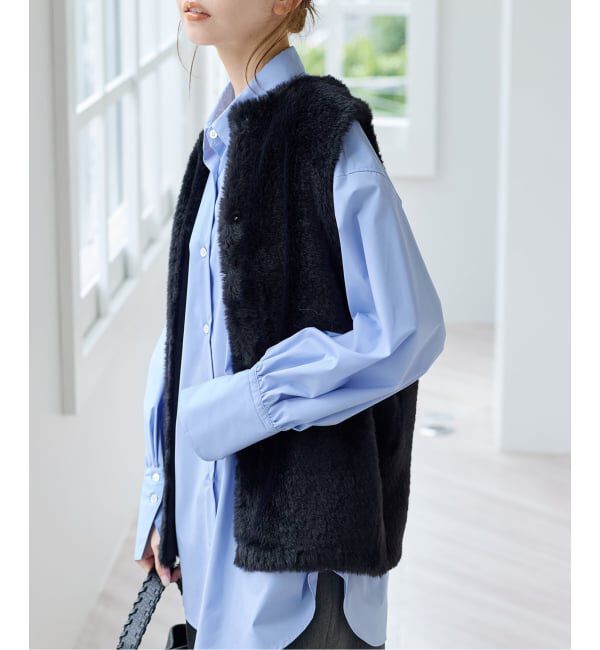 ファッションメンズのイチオシ|【ジャーナルスタンダード/JOURNAL STANDARD】 《WEB限定追加予約3》ダブルフェイスフェザークルーネックベスト