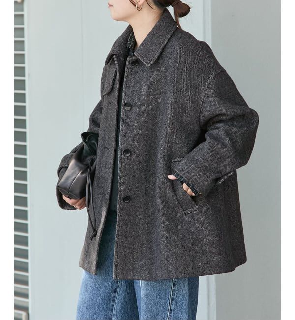 メンズファッションの一押し|【ジャーナルスタンダード/JOURNAL STANDARD】 MANTECO ヘリンボン フレアバルカラーコート
