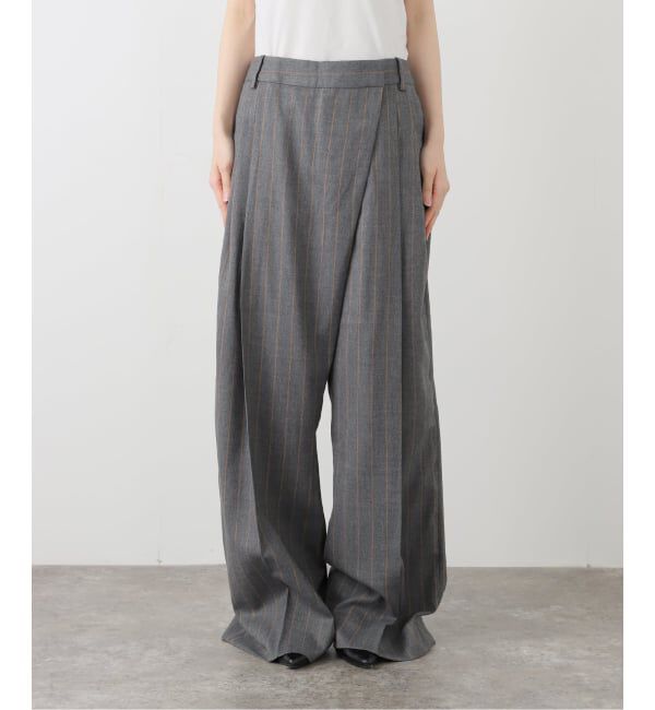 人気ファッションメンズ|【ジャーナルスタンダード/JOURNAL STANDARD】 【GANNI/ガニー】 Brushed Wool Stripe Mid Waist Pant:パンツ