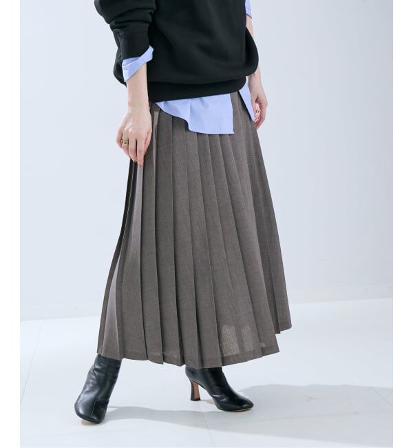 TWトロ/ストライプ プリーツスカート