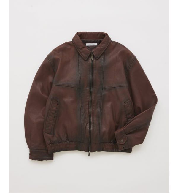 【ジャーナルスタンダード/JOURNAL STANDARD】 《予約》ゴート レザー エイジング ダッド ブルゾン