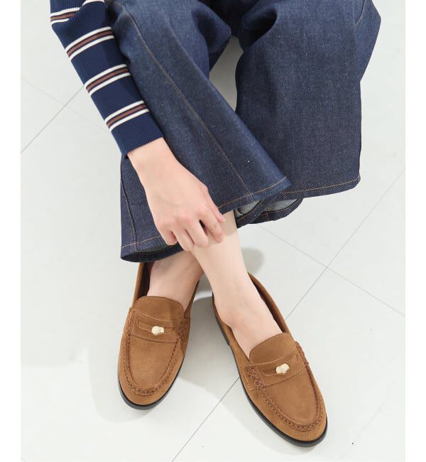 【ジャーナルスタンダード/JOURNAL STANDARD】 《予約》 別注【CAMINANDO】スエード ALMOND TOE PENNY L：ローファー