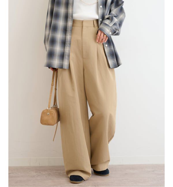 コットンチノ タックストレートパンツ（MACPHEE）｜ルミネの