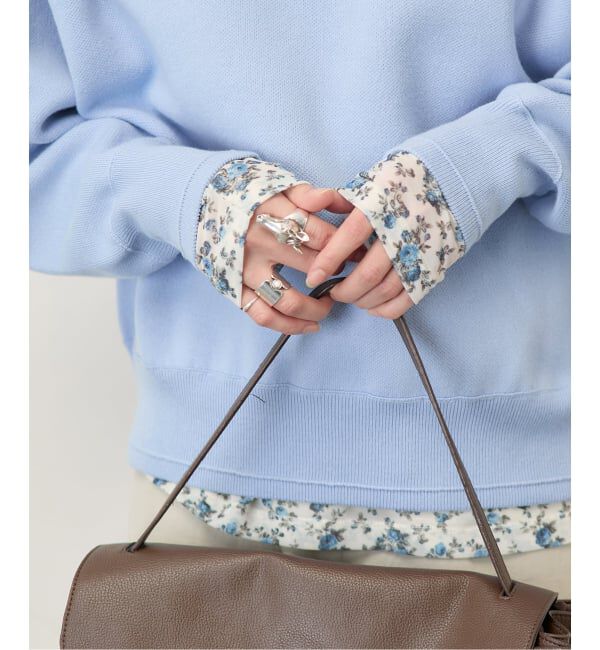 シアーフラワーカットソー