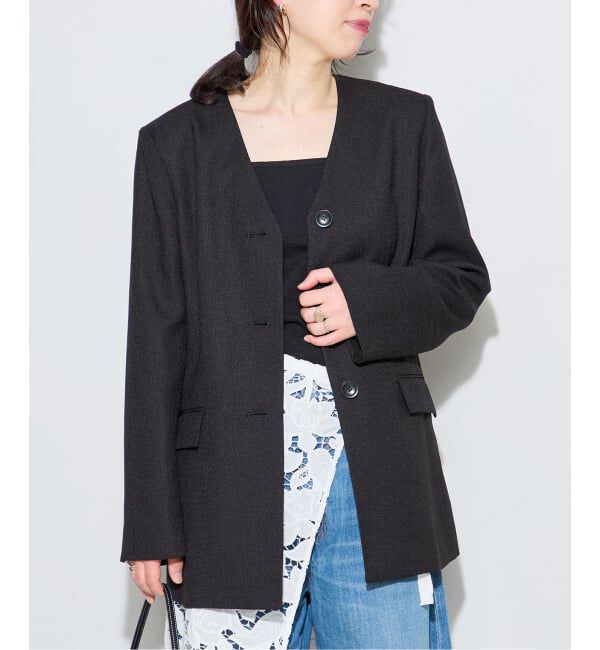 【金子綾さん着用】リノオックス Vネックジャケット