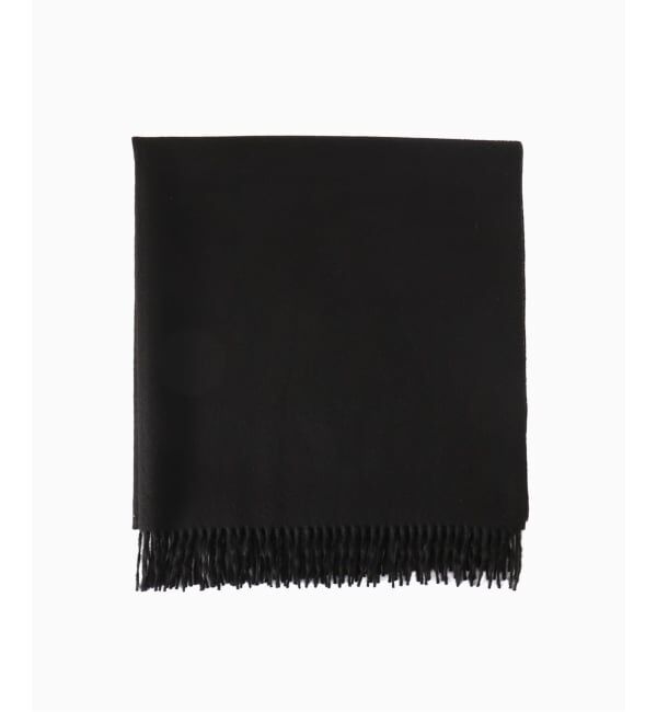 THE INOUE BROTHERS / ザ イノウエブラザーズ Pure Black Blushed Scarf Large