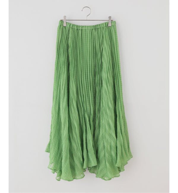 シアーチェックプリーツスカート