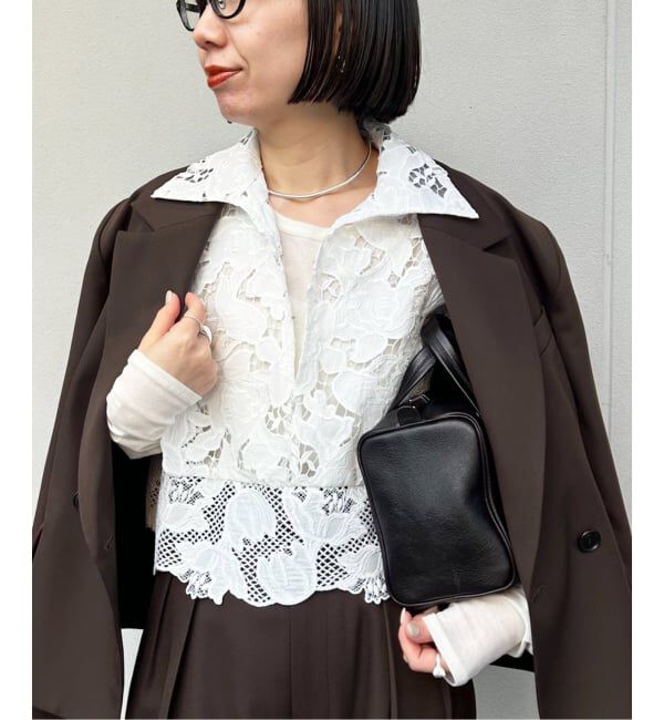 《追加予約》ケミカルコードレースノースリーブブラウス
