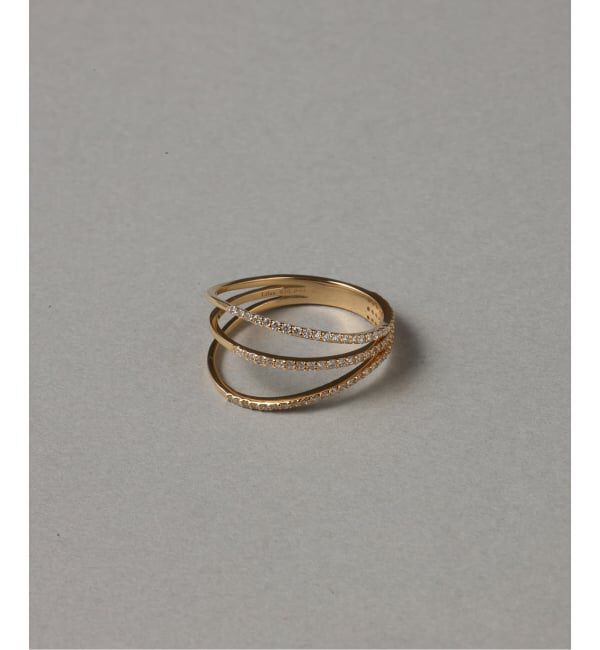 【スピック＆スパン/Spick & Span】 シャイニングダイヤ3ラインリング K18