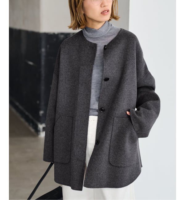 メンズファッションオススメ|【スピック＆スパン/Spick & Span】 ≪WEB限定追加≫ハミルトンリバークルーネックコート