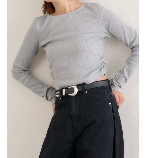 メンズファッションオススメ|【スピック＆スパン/Spick & Span】 サイドギャザーボートネックトップス