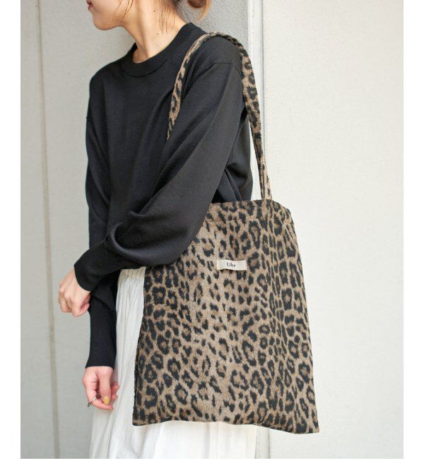IENA【manipuri /マニプリ】プリントトートバッグ(レオパード) イエナ manipuri/マニプリ レオパードトートバッグ 【manipuri