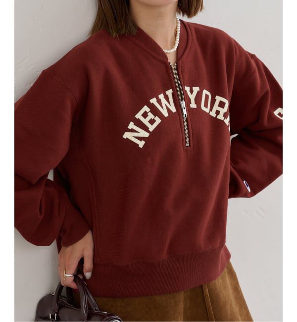 メンズファッションオススメ|【スピック&スパン/Spick & Span】 Champion/チャンピオン REVERSE WEAVE HALF ZIP スウェット