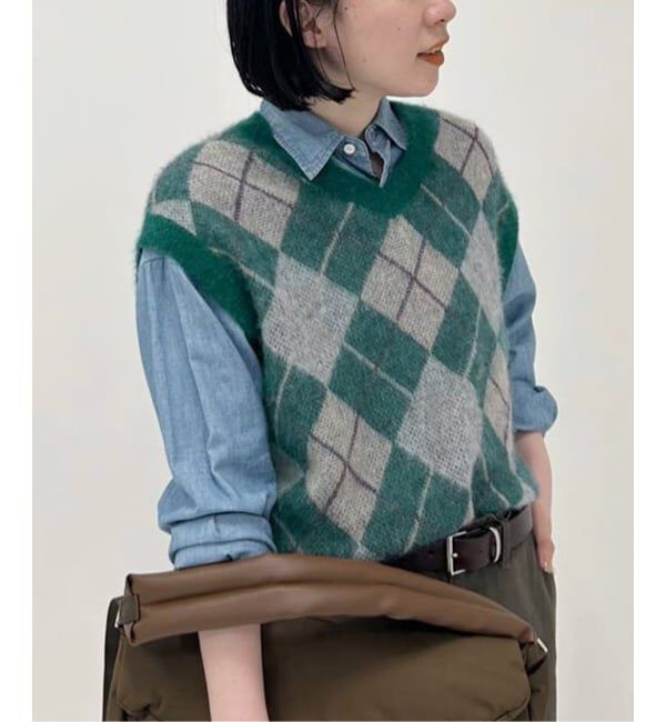 ファッションメンズなら|【スピック&スパン/Spick & Span】 アーガイルベスト