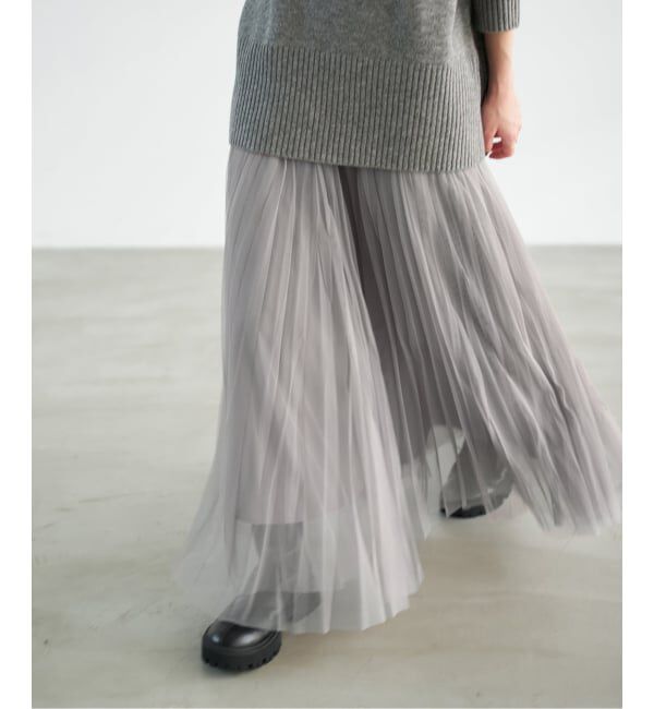 AMOMENTO / アモーメント TAFFETA SHIRRING MINI SKIRTTOP（Spick and