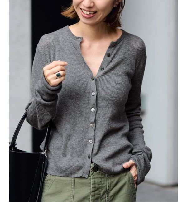 ファッションメンズなら|【スピック＆スパン/Spick & Span】 ≪追加≫スイビコットンリブカーディガン