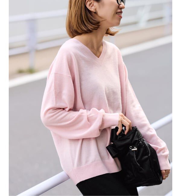 【スピック＆スパン/Spick & Span】 カシミヤブレンドウールVネックニット