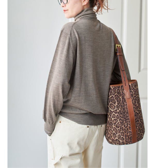 追加》フォックスウールミックスロングリブタートルプルオーバー