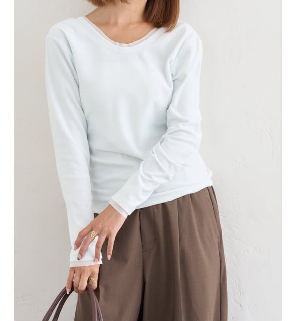 メンズファッションオススメ|【スピック＆スパン/Spick & Span】 コットンベロアロングスリーブTEE