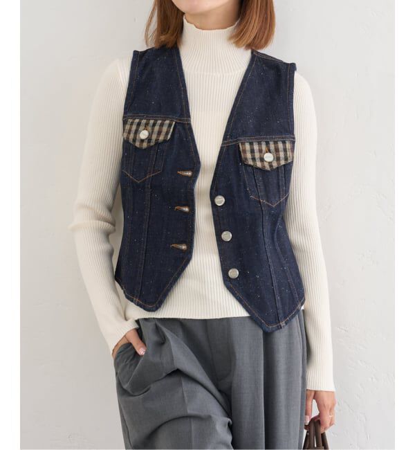【スピック＆スパン/Spick & Span】 GANNI/ガニー Neppy Denim Vest