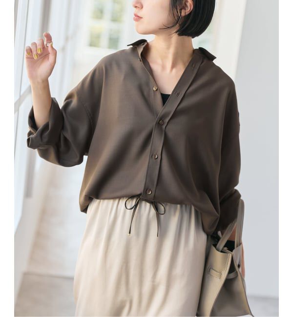 リネンポプリン カットオフブザムシャツ（GALERIE VIE）｜ルミネ