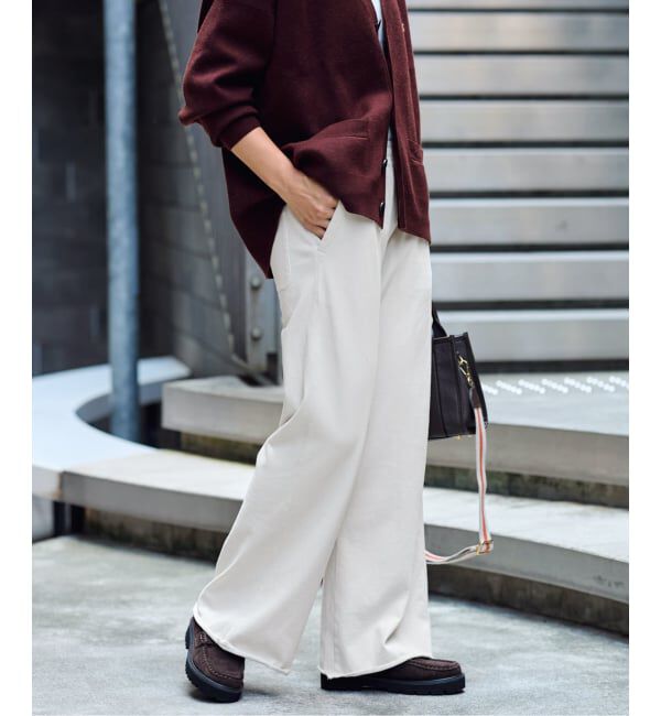 【スピック＆スパン/Spick & Span】 ウェットオゾンセミフレアパンツ