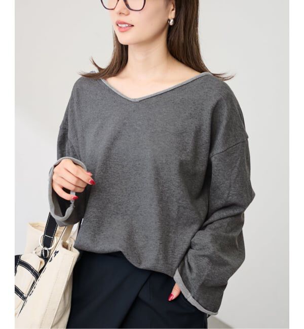 ファッションメンズなら|【スピック＆スパン/Spick & Span】 ニュアンスVネックスウェット